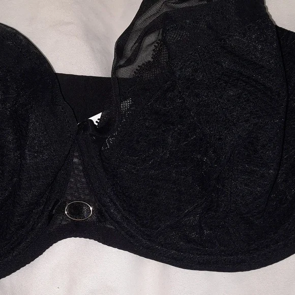 Chantelle underwire unlined black bra, 32G, NWT! - Picture 2 of 6